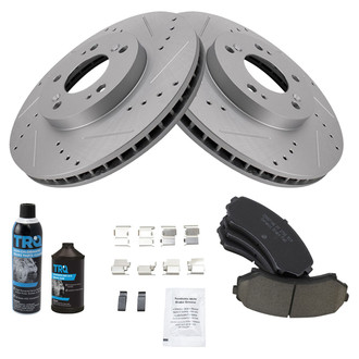 TRQ® - Performance Ceramic Front Brake Kit