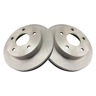 TRQ® - Plain Vented Front Disc Brake Rotors