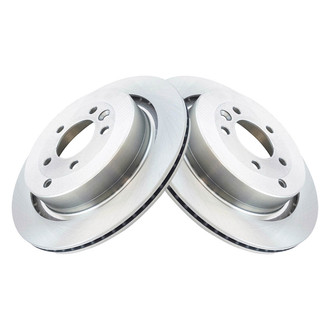 TRQ® - Plain Vented Rear Disc Brake Rotors