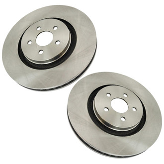 TRQ® - Plain Vented Front Disc Brake Rotors