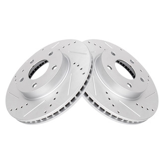 TRQ® - Performance Cross Drilled and Slotted Disc Brake Rotors