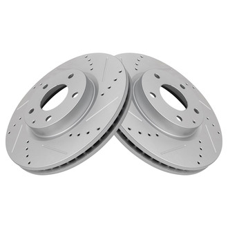 TRQ® - Performance Cross Drilled and Slotted Disc Brake Rotors