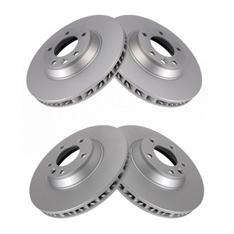 TRQ® - Plain Vented Front Disc Brake Rotors