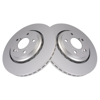 TRQ® - Plain Vented Front Disc Brake Rotors