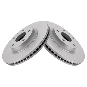 TRQ® - Plain Vented Front Disc Brake Rotors