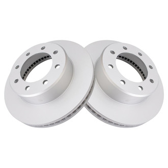 TRQ® - Plain Vented Front Disc Brake Rotors