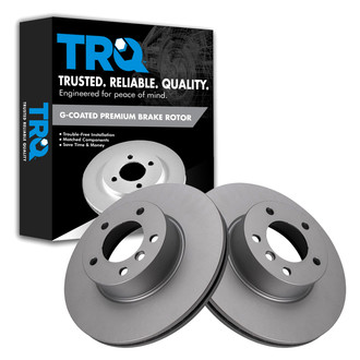 TRQ® - Plain Front Disc Brake Rotors