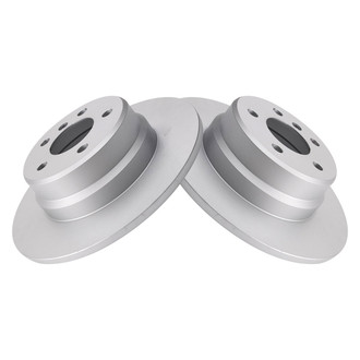 TRQ® - Plain Rear Disc Brake Rotors
