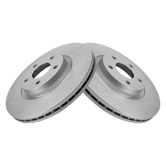 TRQ® - Plain Front Disc Brake Rotors