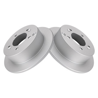 TRQ® - Plain Rear Disc Brake Rotors