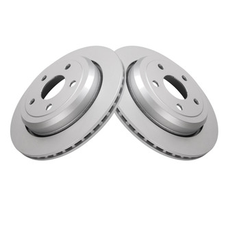 TRQ® - Plain Vented Rear Disc Brake Rotors