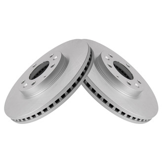 TRQ® - Plain Vented Front Disc Brake Rotors
