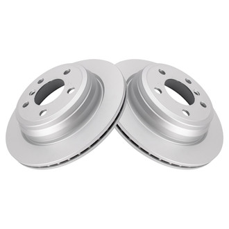 TRQ® - Plain Vented Rear Disc Brake Rotors