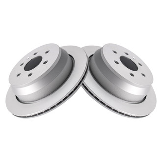 TRQ® - Plain Rear Disc Brake Rotors