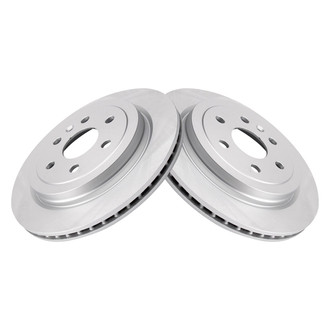 TRQ® - Plain Rear Disc Brake Rotors