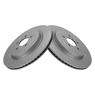 TRQ® - Plain Rear Disc Brake Rotors