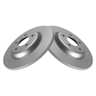 TRQ® - Plain Rear Disc Brake Rotors