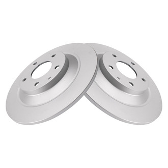 TRQ® - Plain Rear Disc Brake Rotors