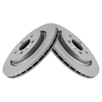 TRQ® - Plain Vented Rear Disc Brake Rotors