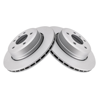TRQ® - Plain Rear Disc Brake Rotors