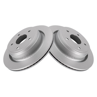 TRQ® - Plain Rear Disc Brake Rotors