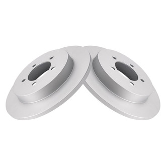 TRQ® - Plain Rear Disc Brake Rotors