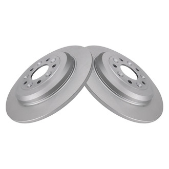 TRQ® - Plain Rear Disc Brake Rotors
