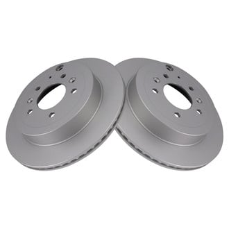 TRQ® - Plain Vented Rear Disc Brake Rotors