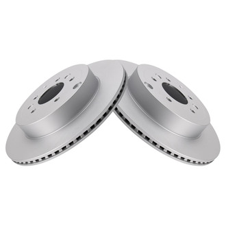TRQ® - Plain Vented Rear Disc Brake Rotors