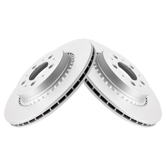 TRQ® - Plain Vented Rear Disc Brake Rotors