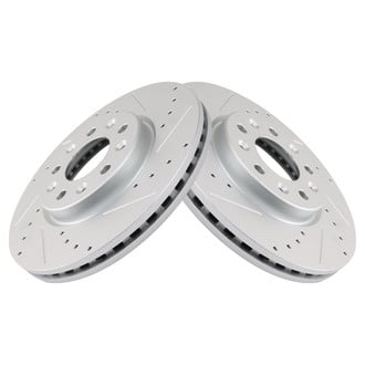 TRQ® - Performance Cross Drilled and Slotted Disc Brake Rotors