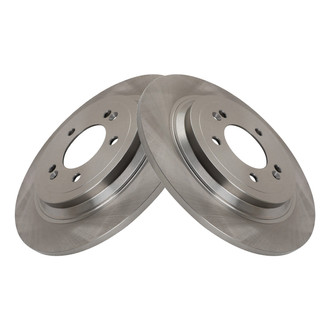 TRQ® - Solid Rear Disc Brake Rotors