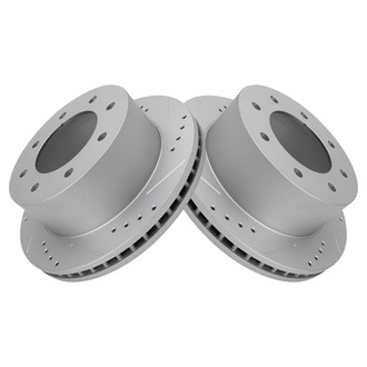 TRQ® - Performance Cross Drilled and Slotted Disc Brake Rotors