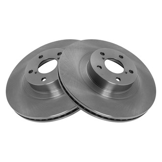 TRQ® - Plain Vented Front Disc Brake Rotors
