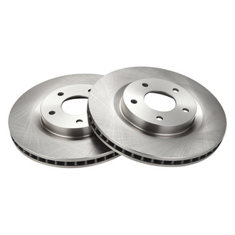 TRQ® - Plain Vented Front Disc Brake Rotors