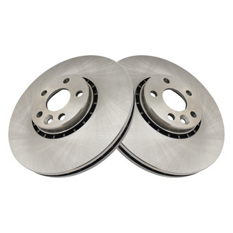 TRQ® - Plain Vented Front Disc Brake Rotors