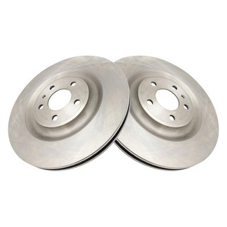 TRQ® - Plain Vented Rear Disc Brake Rotors