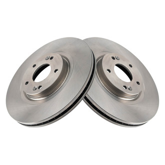 TRQ® - Plain Vented Front Disc Brake Rotors