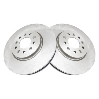 TRQ® - Plain Vented Front Disc Brake Rotors