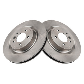 TRQ® - Plain Vented Rear Disc Brake Rotors