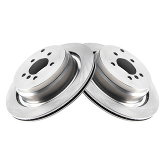 TRQ® - Plain Vented Rear Disc Brake Rotors