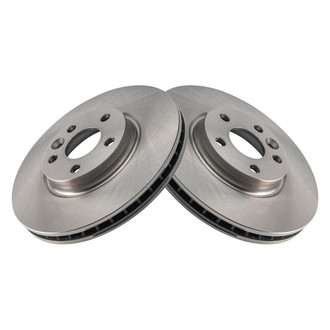 TRQ® - Plain Vented Front Disc Brake Rotors