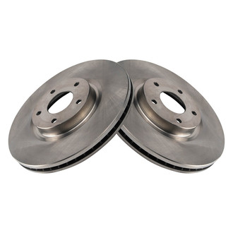 TRQ® - Plain Vented Front Disc Brake Rotors