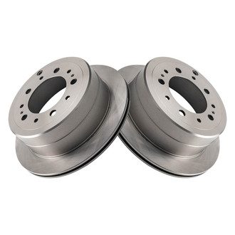 TRQ® - Plain Vented Rear Disc Brake Rotors