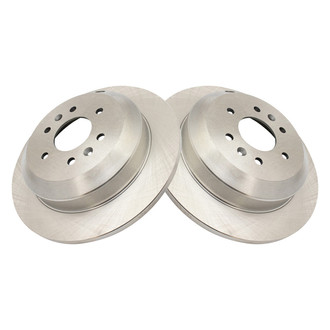 TRQ® - Plain Solid Rear Disc Brake Rotors