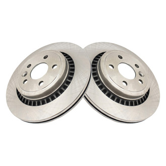 TRQ® - Plain Vented Rear Disc Brake Rotors