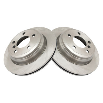 TRQ® - Plain Vented Rear Disc Brake Rotors