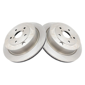 TRQ® - Plain Vented Rear Disc Brake Rotors