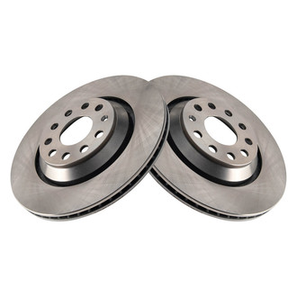 TRQ® - Plain Vented Rear Disc Brake Rotors