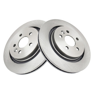 TRQ® - Plain Vented Rear Disc Brake Rotors